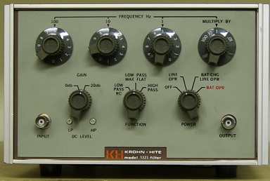 3321 - Krohn-Hite Tunable Filters